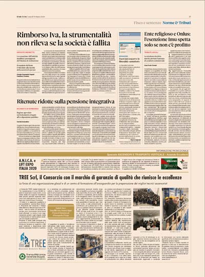 Articolo di impianto sicuro su Il Sole 24 ore